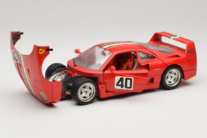 Ferrari F40 #40 Κόκκινο με Ιταλική Σημαία Bburago 1:18 3032-P1 Μέταλλο - εικόνα 2 από 8