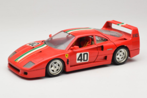 Ferrari F40 #40 Κόκκινο με Ιταλική Σημαία Bburago 1:18 3032-P1 Μέταλλο