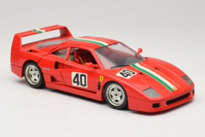 Ferrari F40 #40 Κόκκινο με Ιταλική Σημαία Bburago 1:18 3032-P1 Μέταλλο - εικόνα 6 από 8