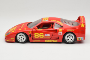 Ferrari F40 LM #86 Ch. Pozzi IMSA 24 Hours of Le Mans 1985 Κόκκινο Bburago 1:18 3332-P6 Μέταλλο - εικόνα 4 από 8