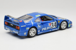 Ferrari F40 #34 M. Ferte / Thavenin / Palau Pilot Μπλε 1987 Bburago 1:18 3032-B1 Μέταλλο - εικόνα 3 από 8