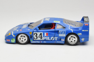 Ferrari F40 #34 M. Ferte / Thavenin / Palau Pilot Μπλε 1987 Bburago 1:18 3032-B1 Μέταλλο - εικόνα 4 από 8