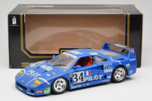 Ferrari F40 #34 M. Ferte / Thavenin / Palau Pilot Μπλε 1987 Bburago 1:18 3032-B1 Μέταλλο - εικόνα 8 από 8