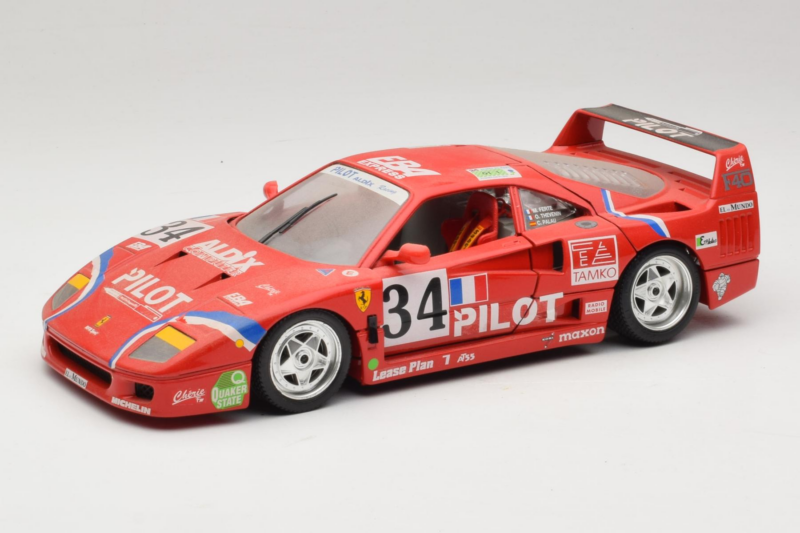 Ferrari F40 LM Pilot #34 Ferte / Thavenin / Palau 24 Hours of Le Mans 1995 Κόκκινο Bburago 1:18 3032-P3 Μέταλλο