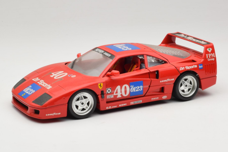 Ferrari F40 #40 the0123 Κόκκινο 1987 Bburago 1:18 3332-P5 Μέταλλο