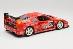 Ferrari F40 LM Unisys #59 Ota / P. Nappi / R. Donovan 24 Hours of Le Mans 1996 Bburago 1:18 3032-U1 Μέταλλο - εικόνα 3 από 8