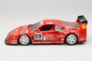 Ferrari F40 LM Unisys #59 Ota / P. Nappi / R. Donovan 24 Hours of Le Mans 1996 Bburago 1:18 3032-U1 Μέταλλο - εικόνα 4 από 8