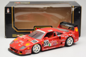 Ferrari F40 LM Unisys #59 Ota / P. Nappi / R. Donovan 24 Hours of Le Mans 1996 Bburago 1:18 3032-U1 Μέταλλο - εικόνα 8 από 8