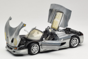 Ferrari F50 Καμπριολέ Chrome Silver Περιορισμένη Έκδοση Hot Wheels 1:18 25741 Μέταλλο - εικόνα 2 από 8