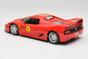 Ferrari F50 Coupe #6 Κόκκινο με Ιταλική Σημαία Bburago 1:18 3382-P1 Μέταλλο - εικόνα 7 από 8