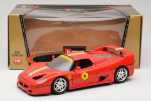 Ferrari F50 Coupe #6 Κόκκινο με Ιταλική Σημαία Bburago 1:18 3382-P1 Μέταλλο - εικόνα 8 από 8