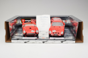 Ferrari Gift Set 250 Testa Rossa & 250 GTO Κόκκινο Bburago 1:18 GC002 Μέταλλο
