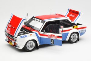 Fiat 131 Abarth Fiat France #9 J-C. Andruet / C. Delferrier Winner Rally Sanremo 1977 Kyosho 1:18 08375A Μέταλλο - εικόνα 2 από 8