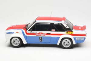 Fiat 131 Abarth Fiat France #9 J-C. Andruet / C. Delferrier Winner Rally Sanremo 1977 Kyosho 1:18 08375A Μέταλλο - εικόνα 4 από 8