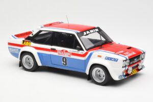 Fiat 131 Abarth Fiat France #9 J-C. Andruet / C. Delferrier Winner Rally Sanremo 1977 Kyosho 1:18 08375A Μέταλλο - εικόνα 6 από 8