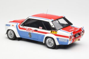 Fiat 131 Abarth Fiat France #9 J-C. Andruet / C. Delferrier Winner Rally Sanremo 1977 Kyosho 1:18 08375A Μέταλλο - εικόνα 7 από 8