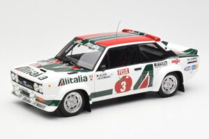 Fiat 131 Abarth #3 M. Alen / I. Kivimaki Winner Rally 1000 Lakes 1980 Kyosho 1:18 08376H Μέταλλο