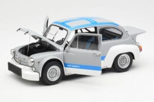 Fiat Abarth 1000 TCR Ματ Γκρι Μπλε Ρίγες AUTOart 1:18 72642 Μέταλλο - εικόνα 2 από 8