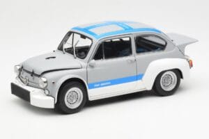Fiat Abarth 1000 TCR Ματ Γκρι Μπλε Ρίγες AUTOart 1:18 72642 Μέταλλο