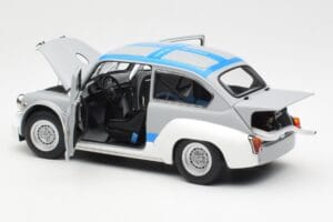 Fiat Abarth 1000 TCR Ματ Γκρι Μπλε Ρίγες AUTOart 1:18 72642 Μέταλλο - εικόνα 5 από 8