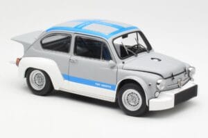 Fiat Abarth 1000 TCR Ματ Γκρι Μπλε Ρίγες AUTOart 1:18 72642 Μέταλλο - εικόνα 6 από 8