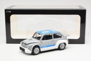 Fiat Abarth 1000 TCR Ματ Γκρι Μπλε Ρίγες AUTOart 1:18 72642 Μέταλλο - εικόνα 8 από 8