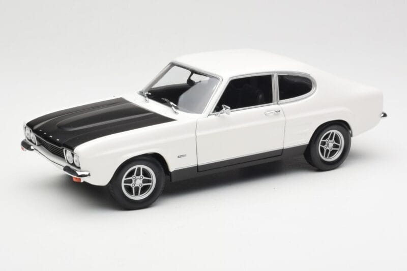 Ford Capri Mk1 RS 2600 Λευκό Μαύρο Minichamps 1:18 150089078 Μέταλλο