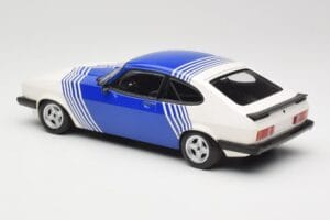 Ford Capri Mk2 3.0 Λευκό με Μπλε Ρίγες Minichamps 1:18 155788600 Μέταλλο - εικόνα 5 από 6