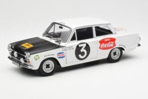 Ford Cortina Mk1 #3 P. Hughes / B. Young African Safari Rally 1964 AUTOart 1:18 86428 Μέταλλο