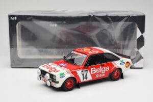 Ford Escort Mk2 RS 1800 #14 Droogmans / Joosten Belga 3rd Place Lotto Haspengouw Rally 1983 Minichamps 1:18 155838714 Μέταλλο - εικόνα 6 από 6