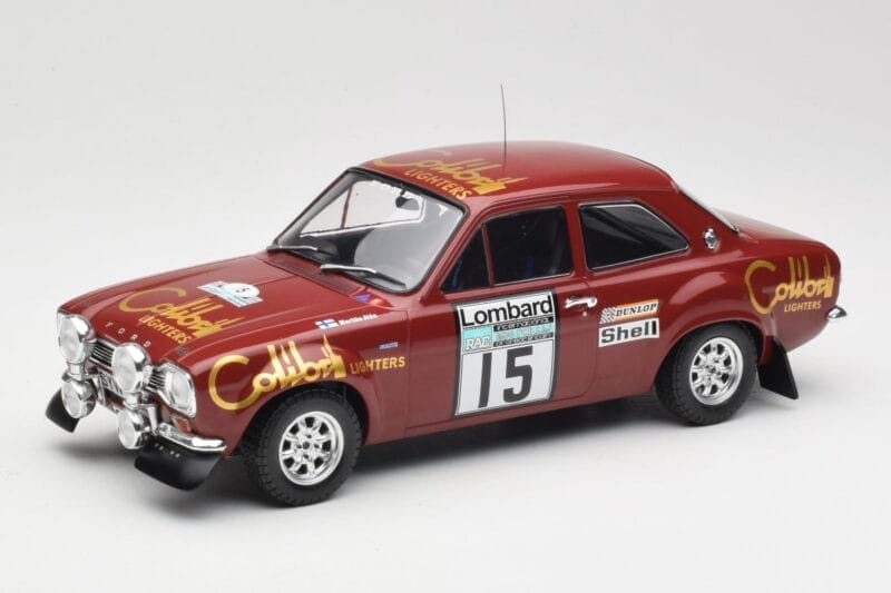 Ford Escort RS 1600 Mk1 #15 M. Alen / I. Kivimäki RAC Rally 1974 IXO 1:18 18RMC047B Μέταλλο