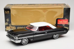 Ford Galaxie 500 Μαύρο Sun Star 1:18 1442 Μέταλλο - εικόνα 8 από 8