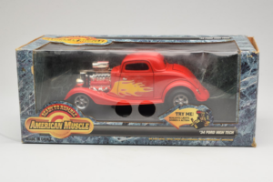 Ford High Tech Κόκκινο με Φλόγα American Muscle 1:18 7726 Μέταλλο - εικόνα 4 από 4