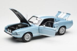Ford Mustang Shelby GT500 Ανοιχτό Μπλε Μεταλλικό Με Λευκές Ρίγες AUTOart 1:18 72907 Μέταλλο - εικόνα 2 από 8