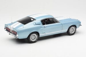 Ford Mustang Shelby GT500 Ανοιχτό Μπλε Μεταλλικό Με Λευκές Ρίγες AUTOart 1:18 72907 Μέταλλο - εικόνα 3 από 8