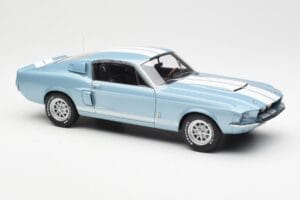 Ford Mustang Shelby GT500 Ανοιχτό Μπλε Μεταλλικό Με Λευκές Ρίγες AUTOart 1:18 72907 Μέταλλο - εικόνα 6 από 8