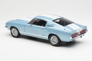 Ford Mustang Shelby GT500 Ανοιχτό Μπλε Μεταλλικό Με Λευκές Ρίγες AUTOart 1:18 72907 Μέταλλο - εικόνα 7 από 8