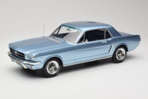 Ford Mustang V8 Hardtop Pony GT Silver Blue GT Spirit 1:12 G089 Ρητίνη