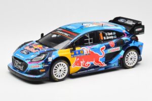 Ford Puma Rally1 #8 O. Tanak / M. Jarveoja 3rd Rally Central Europe 2023 IXO 1:18 18RMC187 Μέταλλο