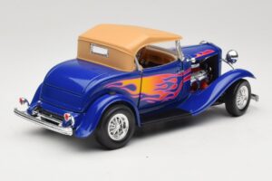Ford Roadster Street Rod Μπλε with Fire Road Signature 1:18 92249 Μέταλλο - εικόνα 3 από 8