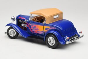 Ford Roadster Street Rod Μπλε with Fire Road Signature 1:18 92249 Μέταλλο - εικόνα 7 από 8