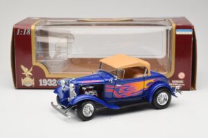 Ford Roadster Street Rod Μπλε with Fire Road Signature 1:18 92249 Μέταλλο - εικόνα 8 από 8