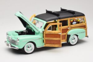 Ford Woody Panel Wagon Πράσινο Μέντας Road Signature 1:18 20028 Μέταλλο - εικόνα 2 από 8