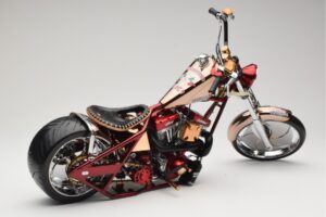 Harley-Davidson West Coast Choppers Diablo Soft Tail Χρυσό Κόκκινο Minichamps 1:5 JJ04-05-03 Μέταλλο - εικόνα 2 από 6