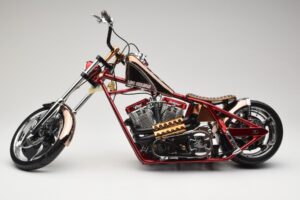 Harley-Davidson West Coast Choppers Diablo Soft Tail Χρυσό Κόκκινο Minichamps 1:5 JJ04-05-03 Μέταλλο - εικόνα 3 από 6
