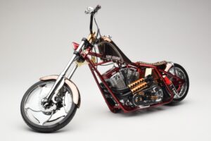 Harley-Davidson West Coast Choppers Diablo Soft Tail Χρυσό Κόκκινο Minichamps 1:5 JJ04-05-03 Μέταλλο