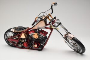 Harley-Davidson West Coast Choppers Diablo Soft Tail Χρυσό Κόκκινο Minichamps 1:5 JJ04-05-03 Μέταλλο - εικόνα 5 από 6