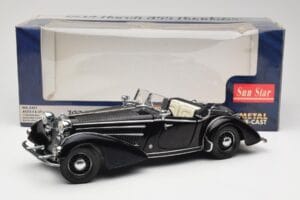Horch 855 Roadster Μαύρο Sun Star 1:18 2401 Μέταλλο - εικόνα 8 από 8