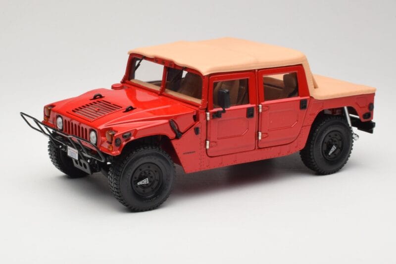 Hummer H1 Soft Top Κόκκινο Exoto 1:18 01805 Μέταλλο