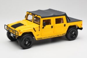 Hummer H1 Soft Top Κίτρινο Maisto 1:18 56041 Μέταλλο